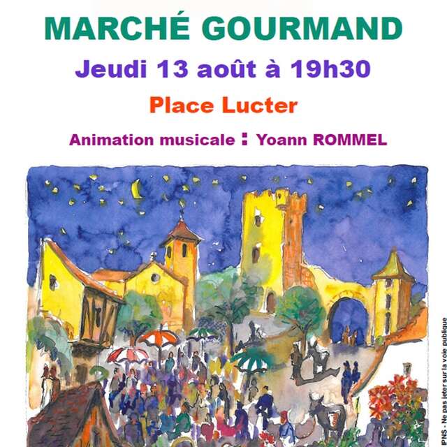 Marché gourmand nocturne à Capdenac le Haut
