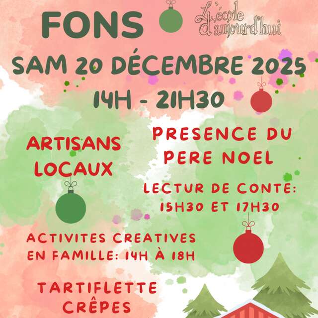 Marché de noël à Fons