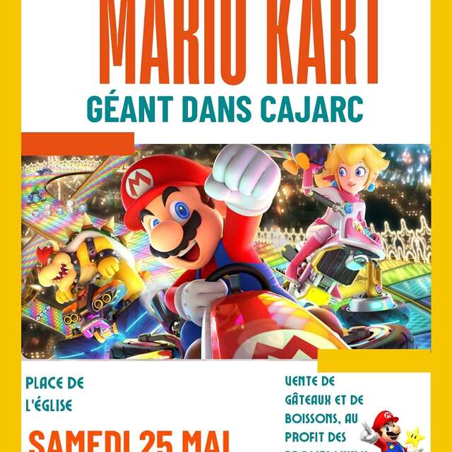 Mario Kart géant dans Cajarc !