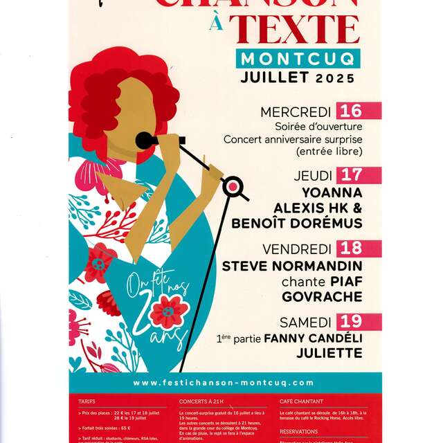 Festival de la chanson à texte de Montcuq