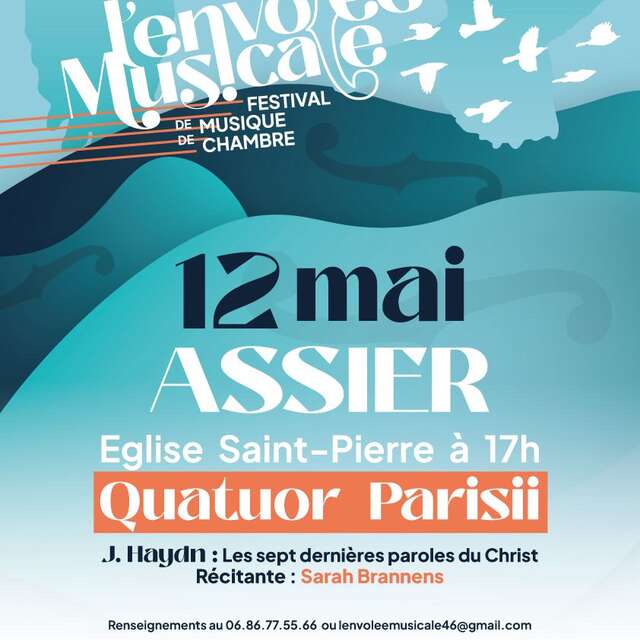 Festival « l’Envolée Musicale», Quatuor Parisii à Assier
