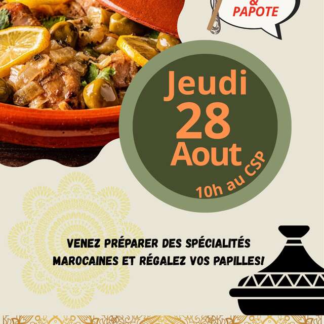 Atelier cuisine à Figeac : spécialités marocaines !