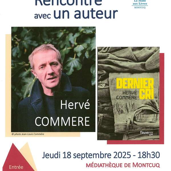 Rencontre avec un auteur : Hervé Commere à la Médiathèque de Montcuq