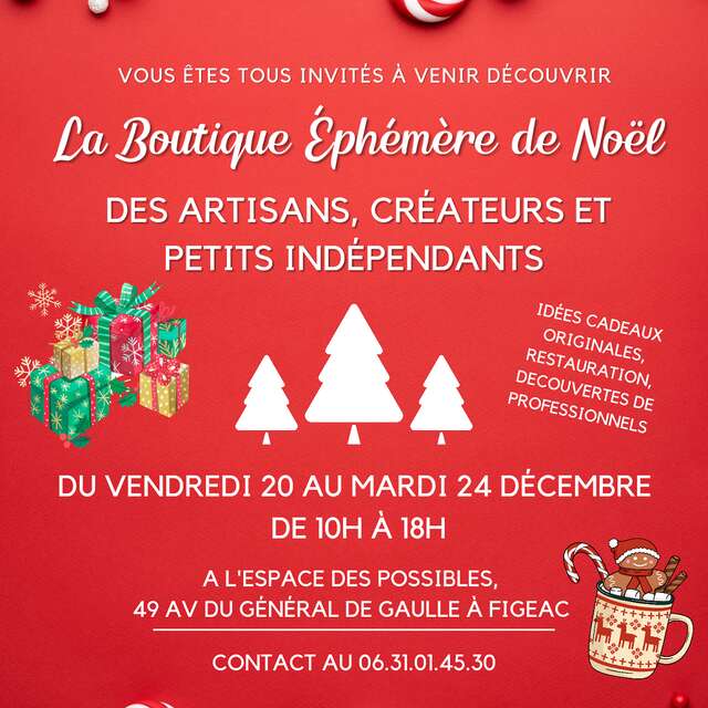 Marché de Noël à l'Espace des Possibles à Figeac