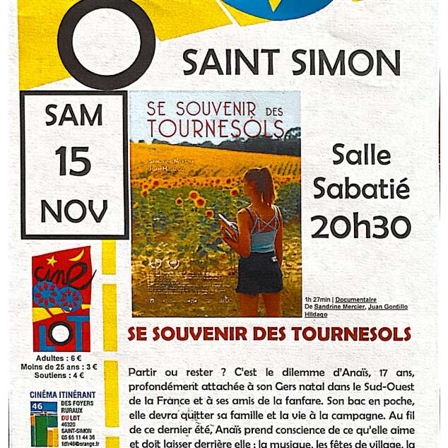 Projection du documentaire “Se souvenir des tournesols”