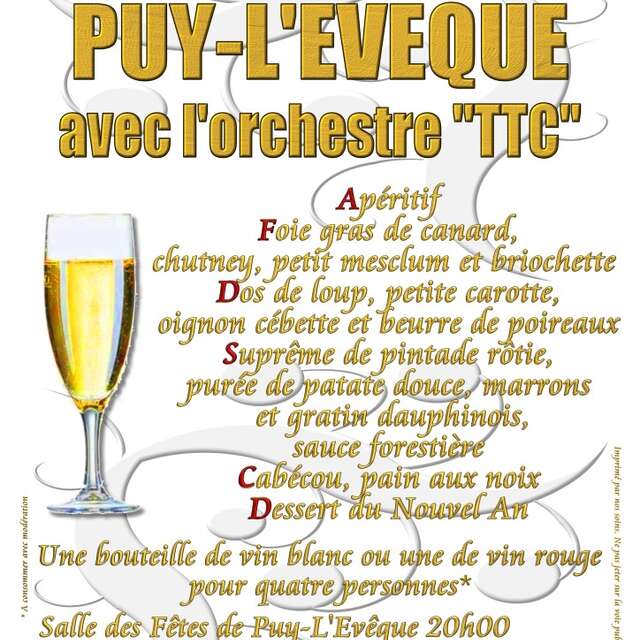 Réveillon de la Saint Sylvestre à Puy-l'Evêque