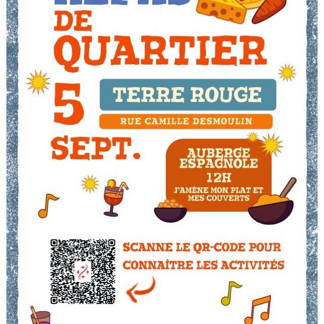Repas de quartier à Terre Rouge