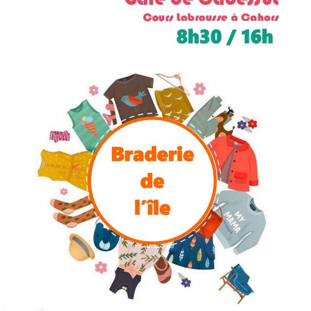 Vide-greniers : Braderie de l'île à Cabessut (Cahors)
