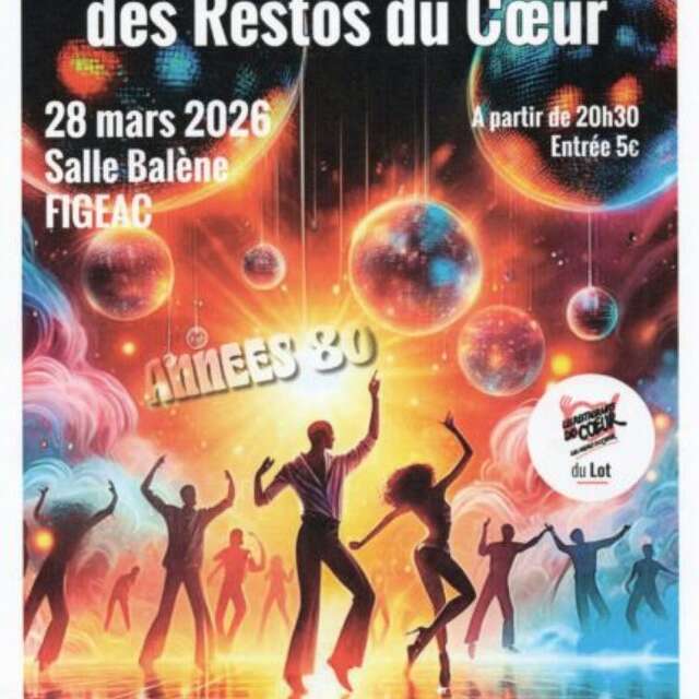 Soirée dansante des Restos du Coeur à Figeac