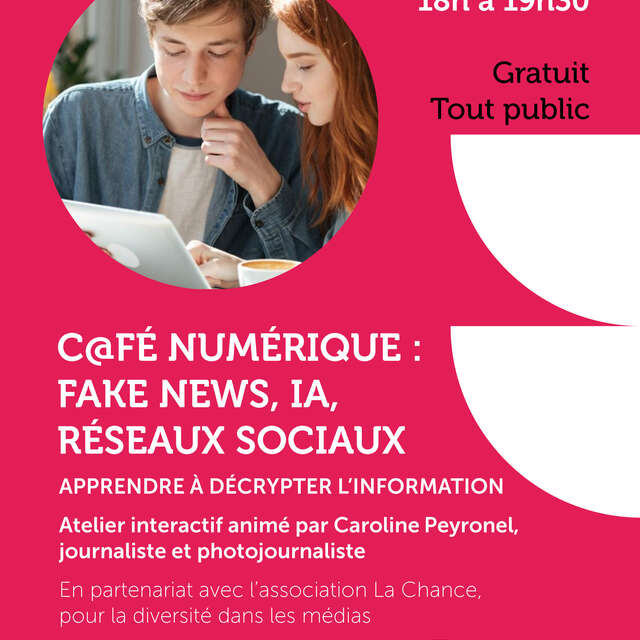 Café numérique : fake news, IA, réseaux sociaux