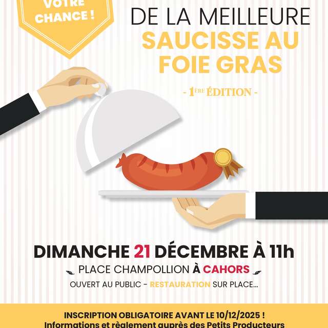 Concours de la meilleure saucisse au foie gras