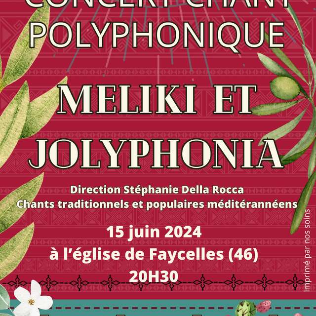 Concert des chœurs polyphoniques :  Meliki Et Jolyphonia à Faycelles