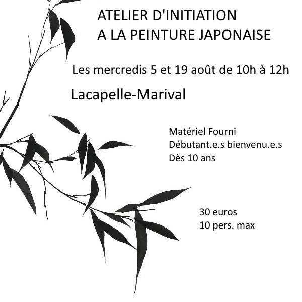 Ateliers d'Initiation à la Peinture Japonaise