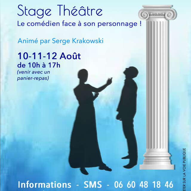 Stage théâtre « Le comédien face à son personnage ! »