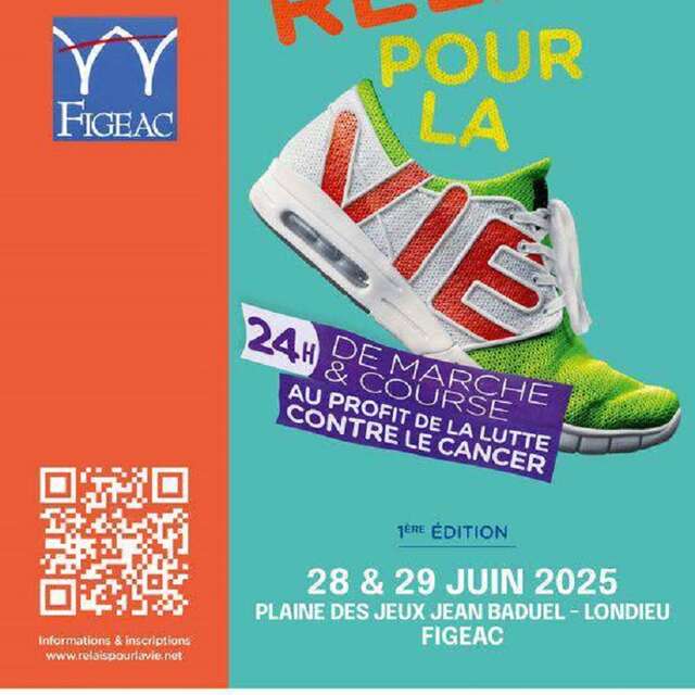 Relais Pour La Vie à Figeac, 24h de marche et de course