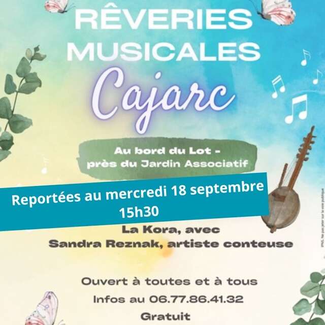 Rêveries musicales à Cajarc (REPORTEES)