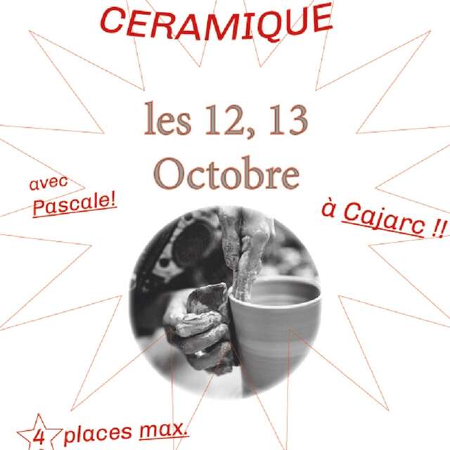 Stage d'initiation tournage céramique à Cajarc