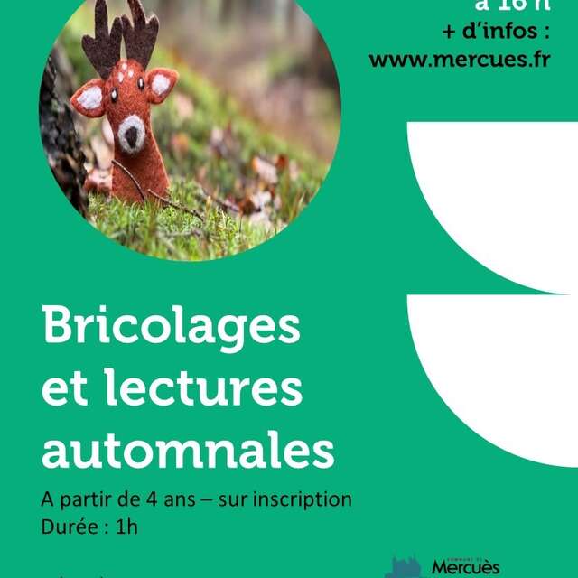 Bricolages et lectures automnales à la Médiathèque de Mercuès
