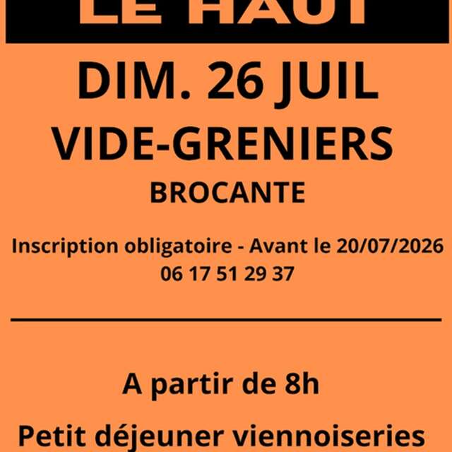 Brocante et Vide-Greniers à Capdenac le Haut