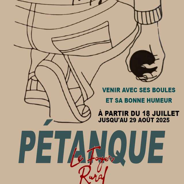Pétanque tous les vendredis de l'été