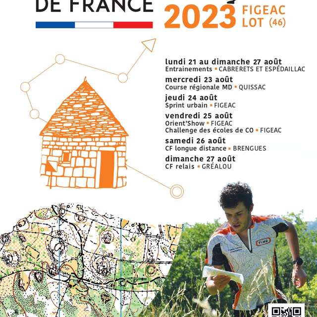 Les championnats de France de course d'orientation : course de relais  Gréalou