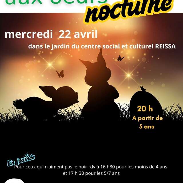 Chasse aux œufs en nocturne à Assier