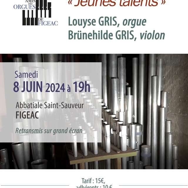 Concert des Orgues de Figeac - Jeunes talents