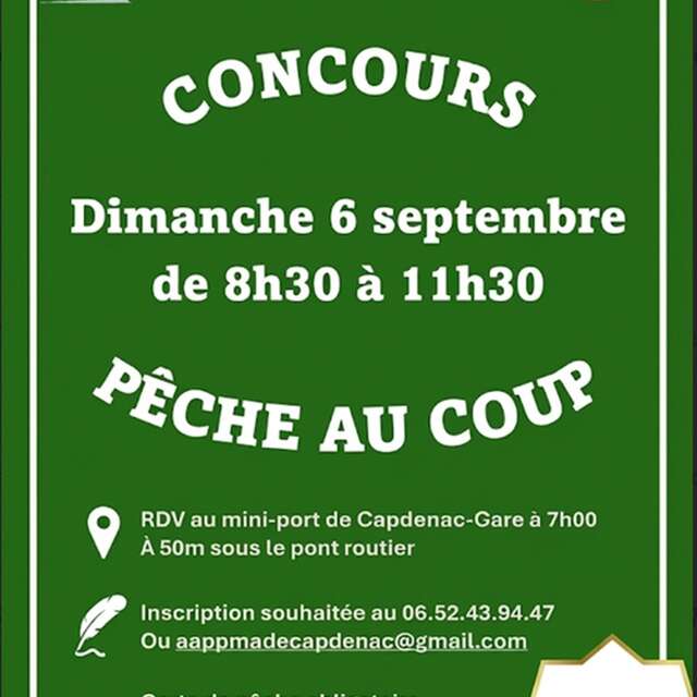 Concours de pêche au coup à Capdenac-Gare