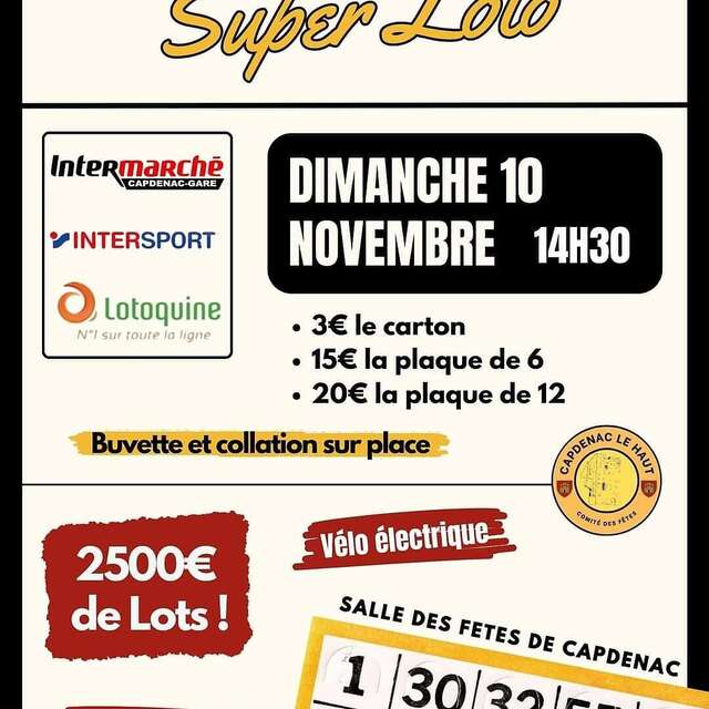 Super Loto à Capdenac-le-Haut