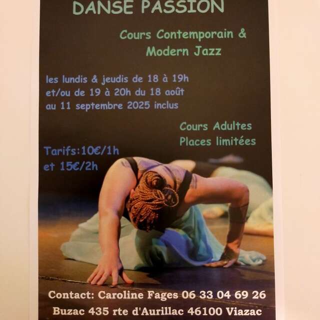 Stage de danse Danse Passion à Viazac