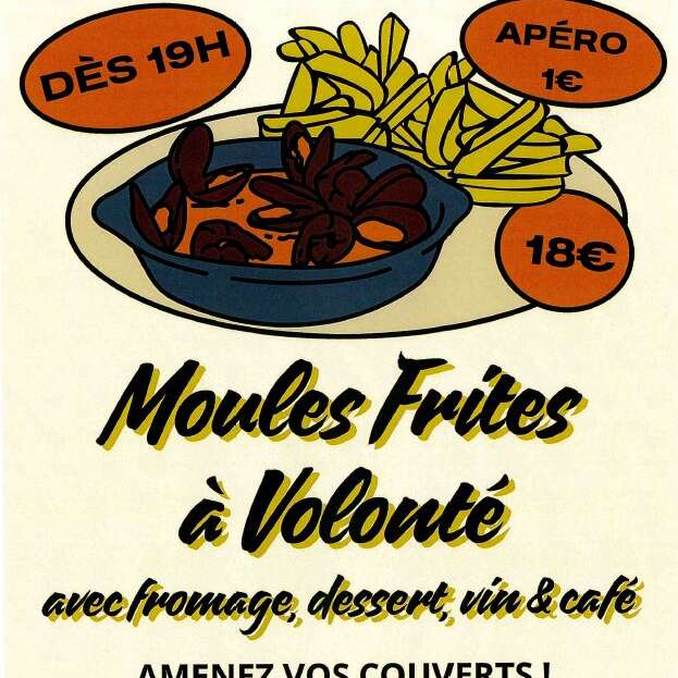 Soirée moules frites à Saint-Médard
