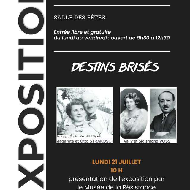 Exposition Destins brisés à Latronquière
