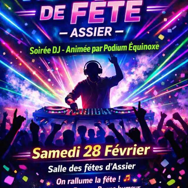 Soirée Dj Podium Equinoxe à Assier
