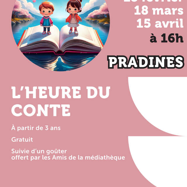 L’heure du conte à la médiathèque de Pradines