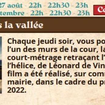 Festival Re-naissance à Figeac, cinéma : "l’hélice dans la vallée"