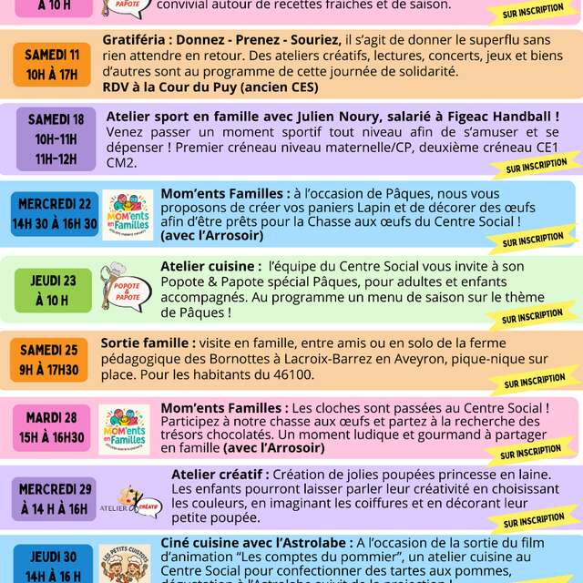 Atelier Popote et Papote : saveurs du printemps