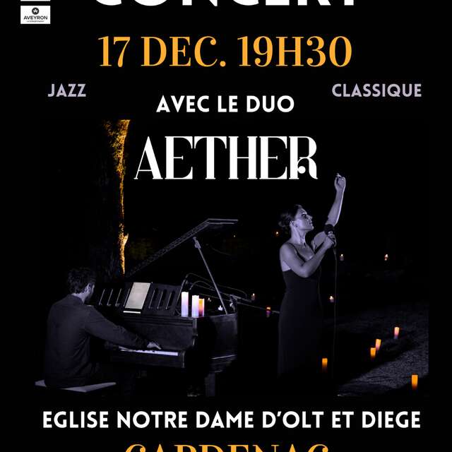 Concert à Capdenac-Gare, Concert de noël à la bougie avec Aether