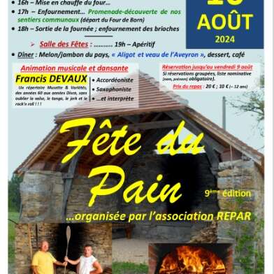 9ème Edition Fête du Pain à Rueyres