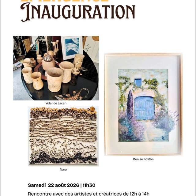 Inauguration Émergence, galerie-boutique