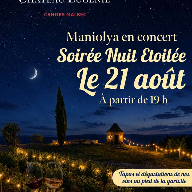 Soirée nuit étoilée au Château Eugénie