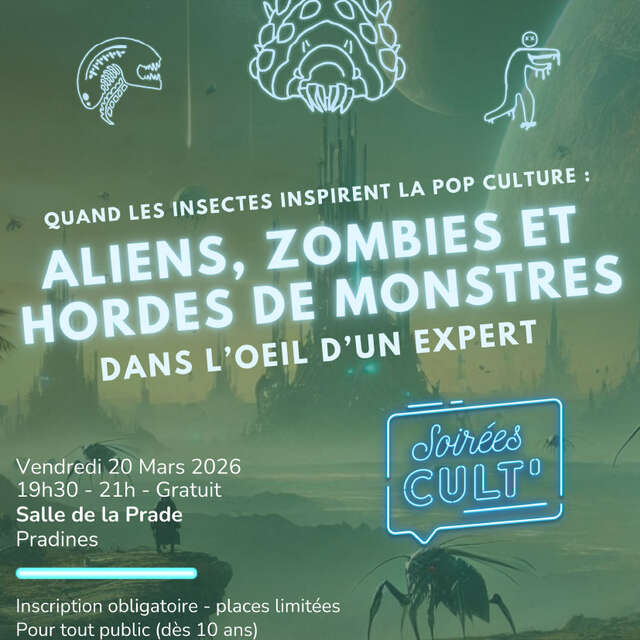 Soirée cult' : "Aliens, zombies et hordes de monstres dans l’œil d’un expert"