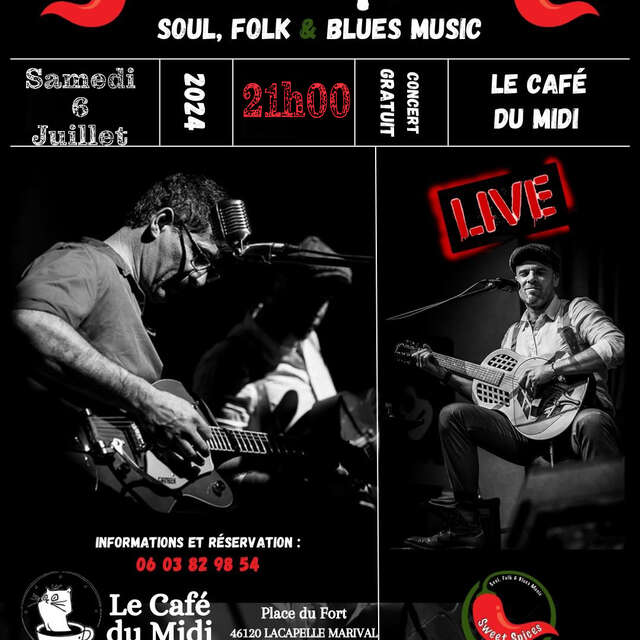 Concert  avec "Sweet Spices" au Café du Midi