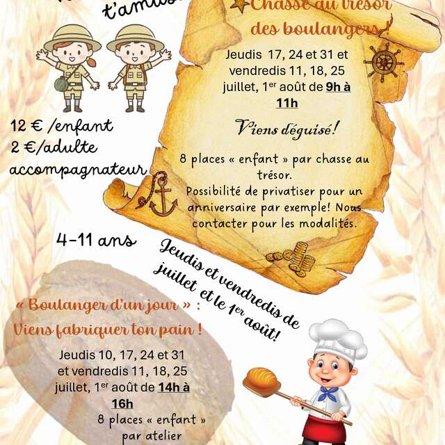 CHASSE AUX TRÉSOR DES BOULANGERS!
