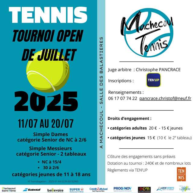 TOURNOIS OPEN DE JUILLET