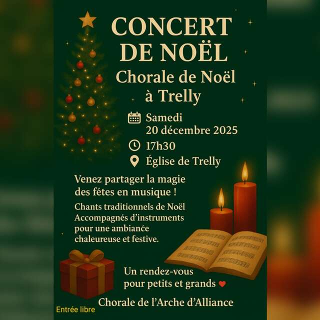 Chorale de Noël, accompagnée par instruments, par l'Arche d'Alliance