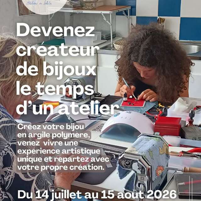 Ateliers de loisirs creatifs : création de bijoux en pâte fimo