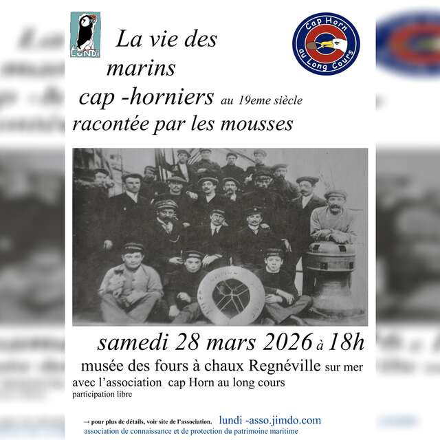 Conférence "La vie des marins cap-horniers au 19e siècle racontée par les mousses"