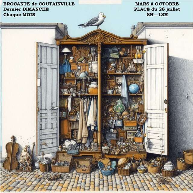 Marché d'Antiquités-brocante de Coutainville - Mars