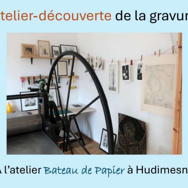 Atelier-découverte de la gravure pour adultes, jeunes ou en famille !