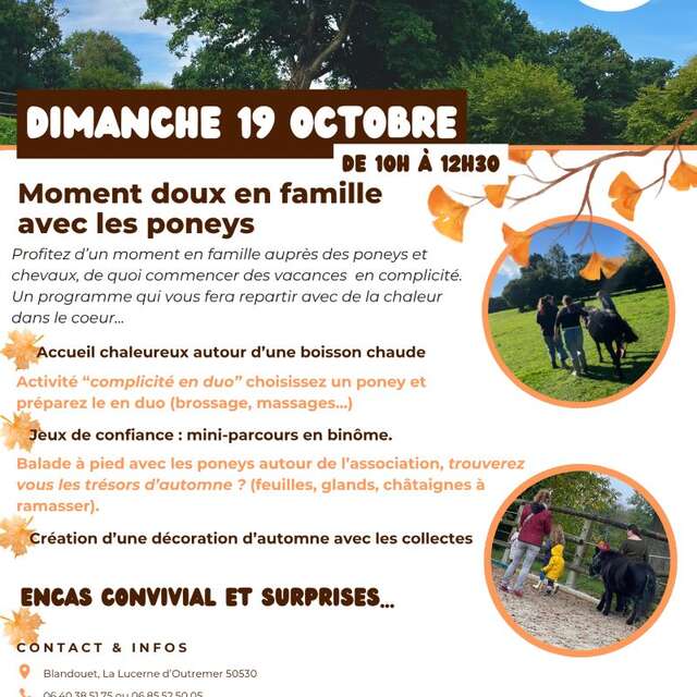 Le cheval, un guide : moment de partage en famille